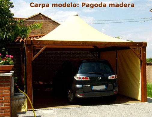 tendas pagoda - madeira